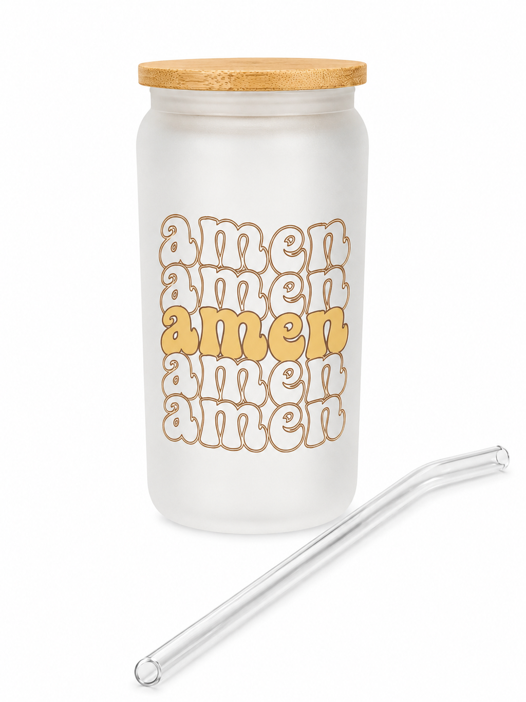 Amen Glass Cup