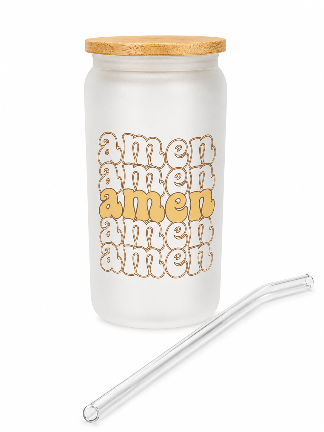 Amen Glass Cup