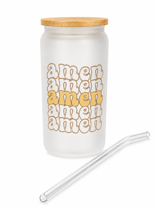 Amen Glass Cup